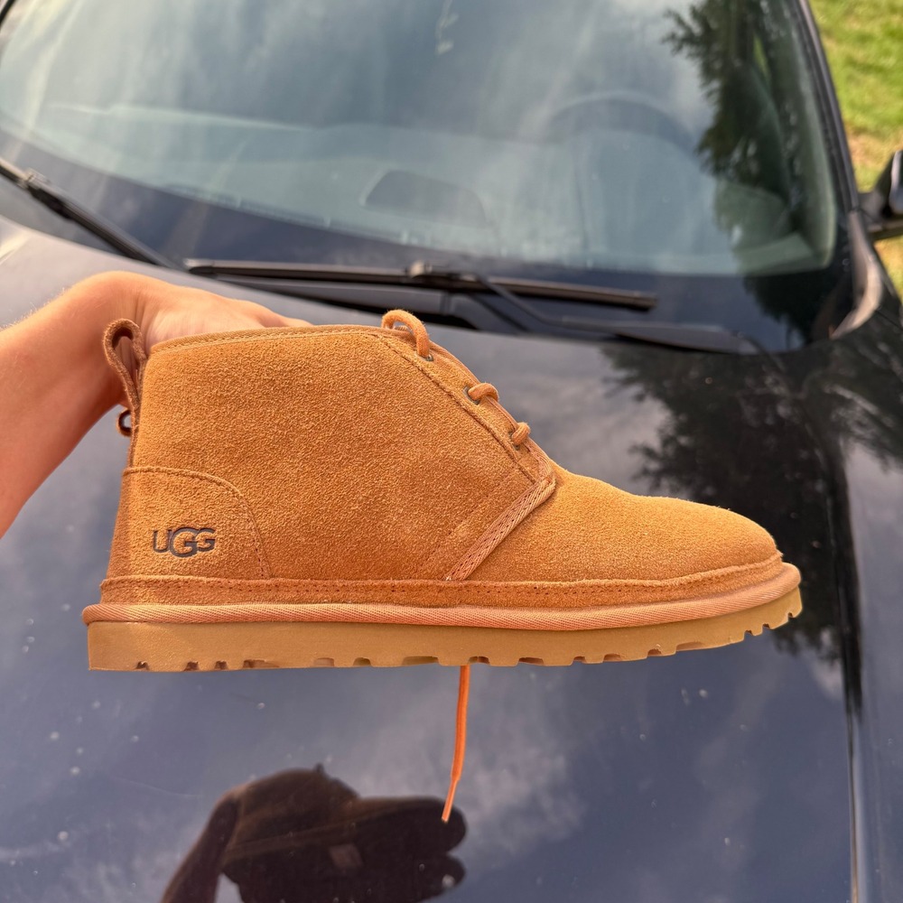 UGG Neumel Chestnut Suede Lace Up Chukka Boots Mens 11 3236